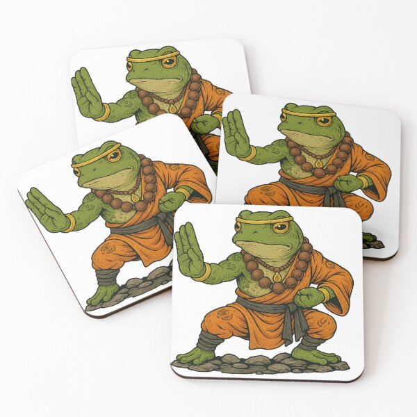 Item preview, Shaolin Frog – The Calm Warrior designed and sold by EchoDimension.