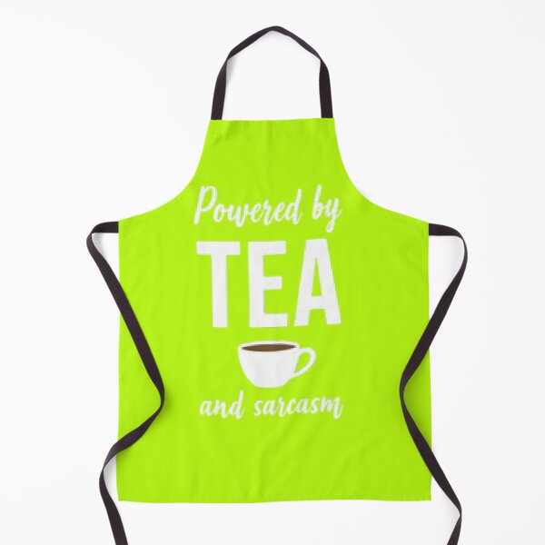Item preview, Powered by Tea & Sarcasm – Funny British Humor T-Shir designed and sold by Artaprintly.