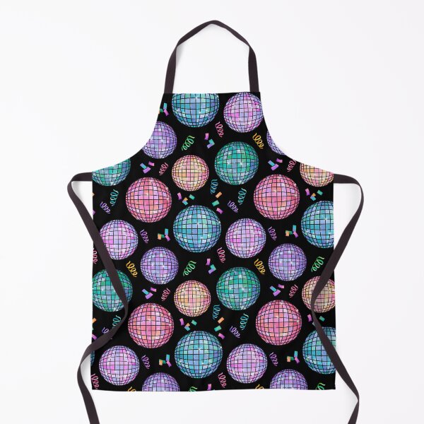 Item preview, Rainbow Watercolor Disco Balls New Year's Eve Party Black designed and sold by SamAnnDesigns.