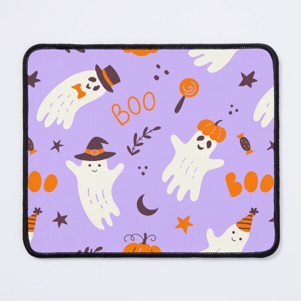 Item preview, Spooky Cute Halloween Ghost and Pumpkin Pattern designed and sold by Inkworksbyshery.