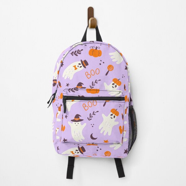 Item preview, Spooky Cute Halloween Ghost and Pumpkin Pattern designed and sold by Inkworksbyshery.