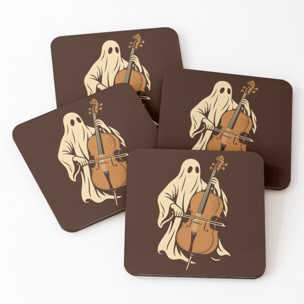 Item preview, Ghost Cellist – Retro 60s Halloween Musician Design designed and sold by Meandmyshop.