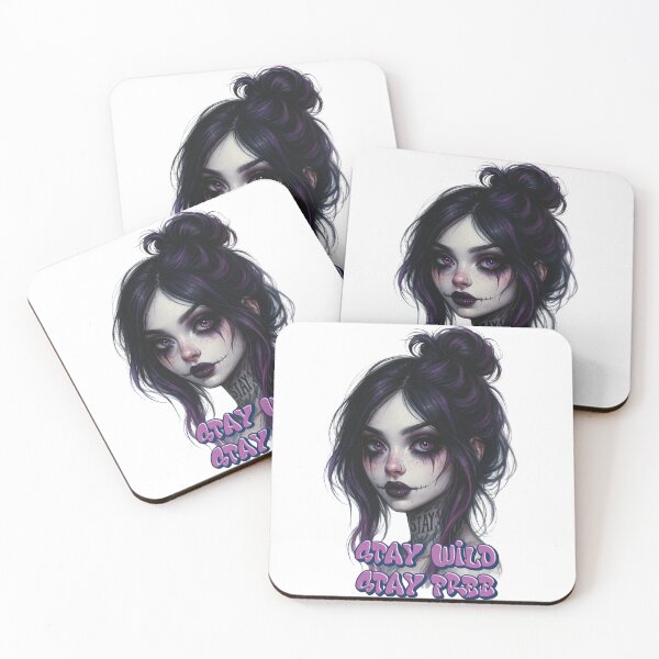 Item preview, Stay Wild, Stay Free – Gothic Girl Art designed and sold by Ruhrpott-Design.