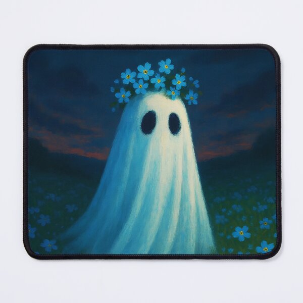 Item preview, Forget-Me-Not Ghostie – Gentle Floral Spirit designed and sold by EmeraldeaArt.