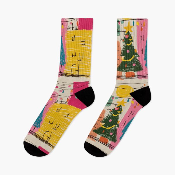 Item preview, Festive Urban Christmas Scene with Colorful Buildings and Sparkling Lights designed and sold by OlfactoART Studio.