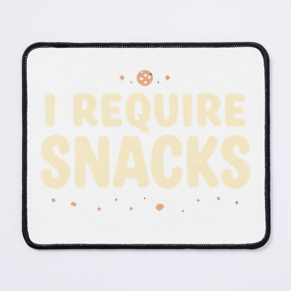 Item preview, I Require Snacks Funny T-Shirt – Snack Lover Humor Tee for Foodies, Introverts, and Midnight Munchies designed and sold by GAIDREDA.