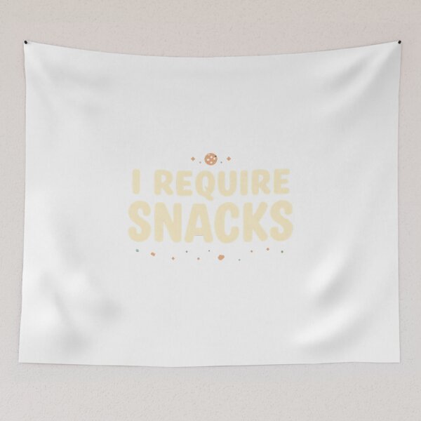 Item preview, I Require Snacks Funny T-Shirt – Snack Lover Humor Tee for Foodies, Introverts, and Midnight Munchies designed and sold by GAIDREDA.