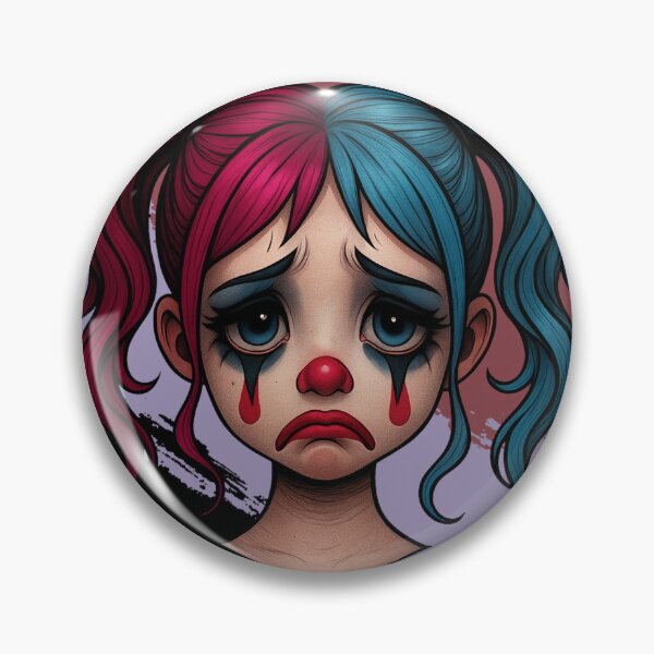 Item preview, Sad Clown Girl – Broken Smile Art designed and sold by Ruhrpott-Design.