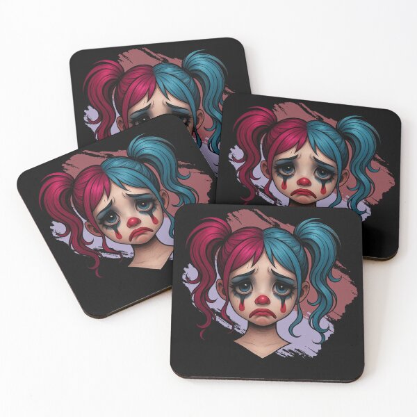 Item preview, Sad Clown Girl – Broken Smile Art designed and sold by Ruhrpott-Design.