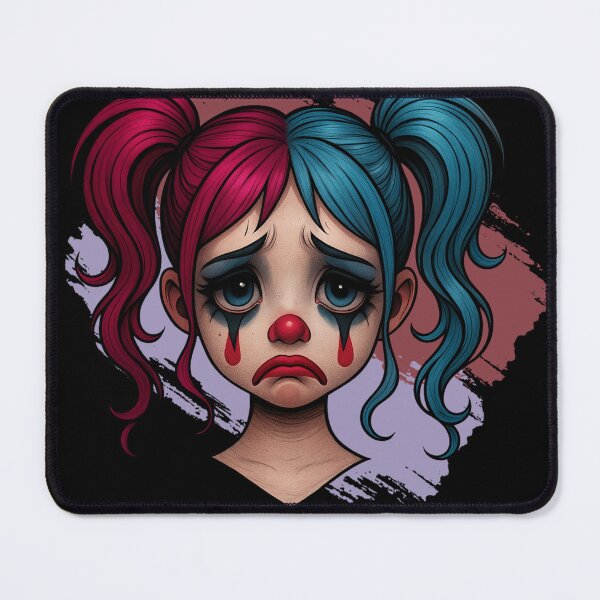 Item preview, Sad Clown Girl – Broken Smile Art designed and sold by Ruhrpott-Design.
