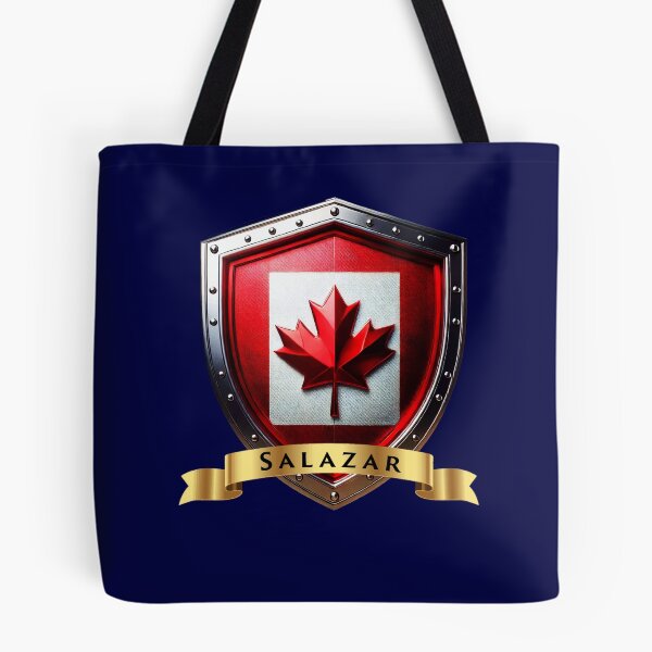Item preview, Salazar Family Canada Shield, Maple Leaf Heraldry Crest designed and sold by Highlandkings.