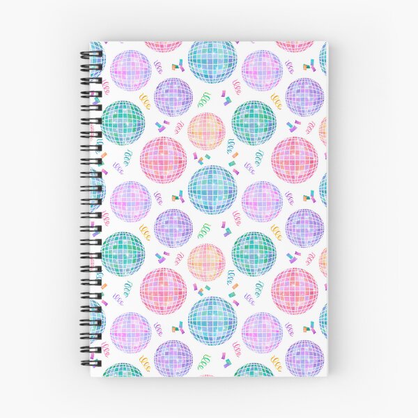 Item preview, Rainbow Watercolor Disco Balls New Year's Eve Party White designed and sold by SamAnnDesigns.
