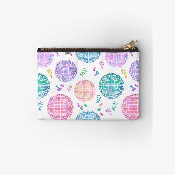 Item preview, Rainbow Watercolor Disco Balls New Year's Eve Party White designed and sold by SamAnnDesigns.