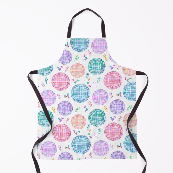 Item preview, Rainbow Watercolor Disco Balls New Year's Eve Party White designed and sold by SamAnnDesigns.