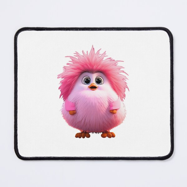 Item preview, Chubby pink plush chicken – fluffy, cheeky, and full of charm! Perfect for anyone who loves humor and cuddly vibes. designed and sold by SilSandi.