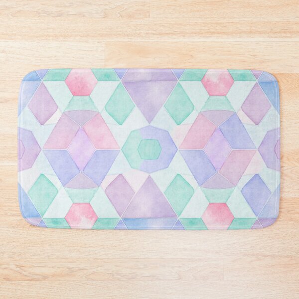 Item preview, Pastel Watercolor Geometric Pattern designed and sold by skysshobu.