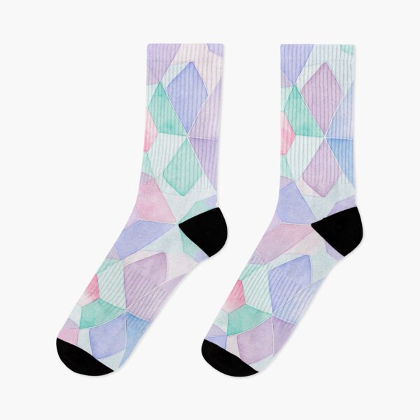 Item preview, Pastel Watercolor Geometric Pattern designed and sold by skysshobu.