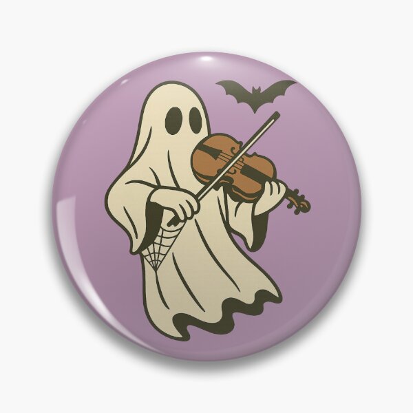 Item preview, Ghost Violinist – Retro 60s Halloween Musician Design designed and sold by Meandmyshop.