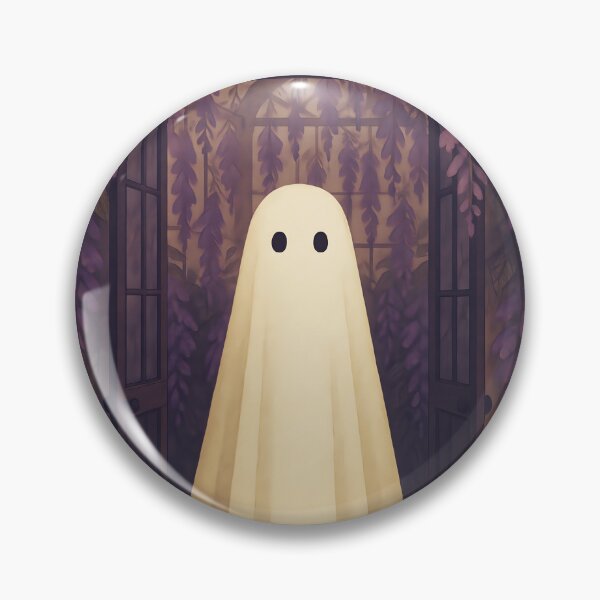 Item preview, Ghost at the Wisteria Door – Enchanted Greenhouse Spirit designed and sold by EmeraldeaArt.