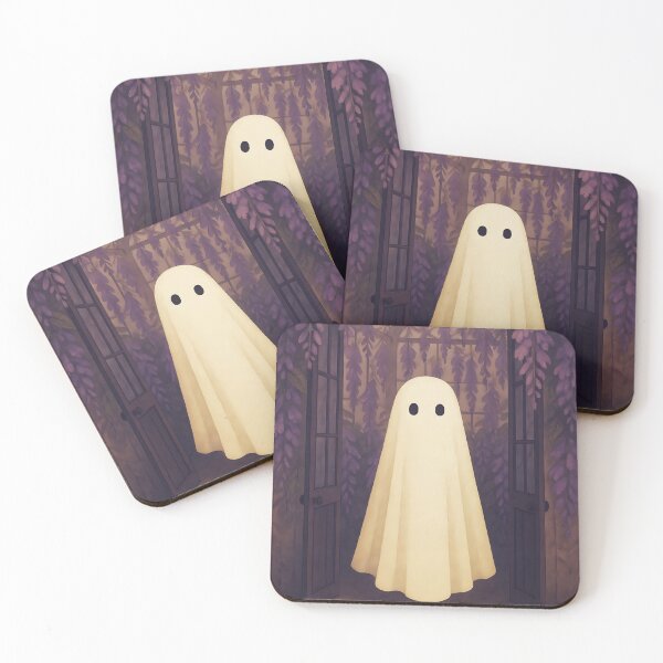 Item preview, Ghost at the Wisteria Door – Enchanted Greenhouse Spirit designed and sold by EmeraldeaArt.