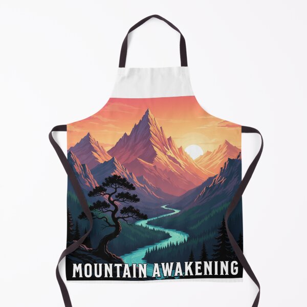 Item preview, Vibrant Sunset Over Winding Mountain River designed and sold by Silent Watch Threads..