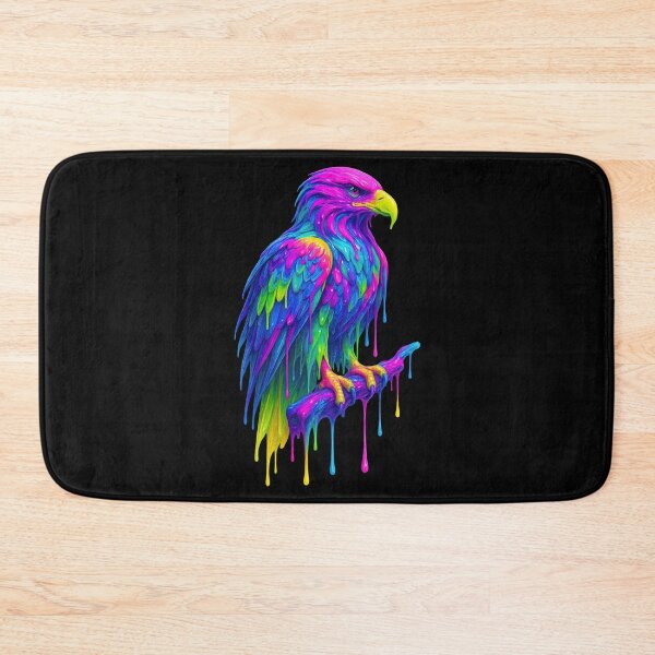 Item preview, Psychedelic Bald Eagle in Vibrant Dripping Colors designed and sold by SHHCreations.