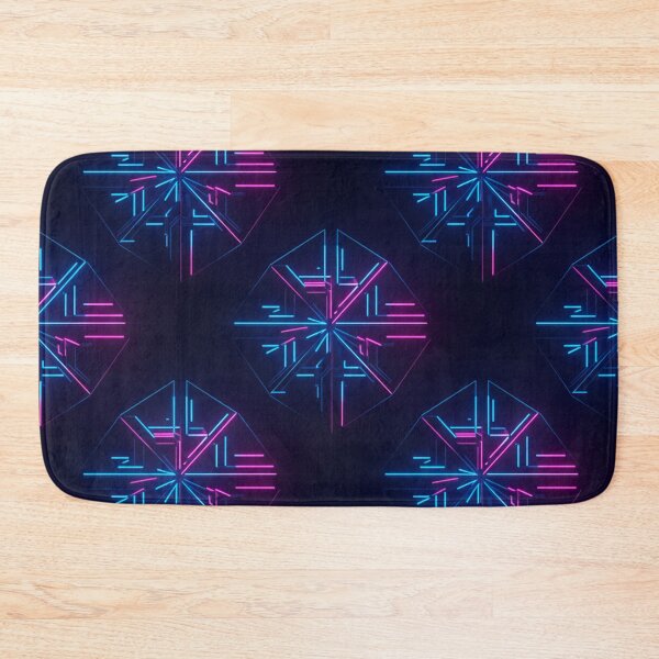Item preview, Neon Cyberpunk Geometric Pattern designed and sold by skysshobu.