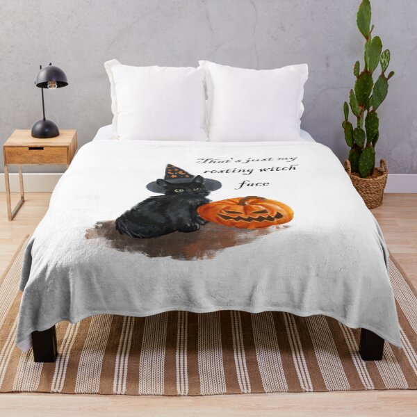 Item preview, Resting Witch Face Black Cat - Funny Halloween Graphic designed and sold by Leaf & Layer.