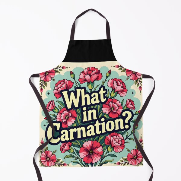 Item preview, What in Carnation – Funny Floral Pun Design designed and sold by EmeraldeaArt.