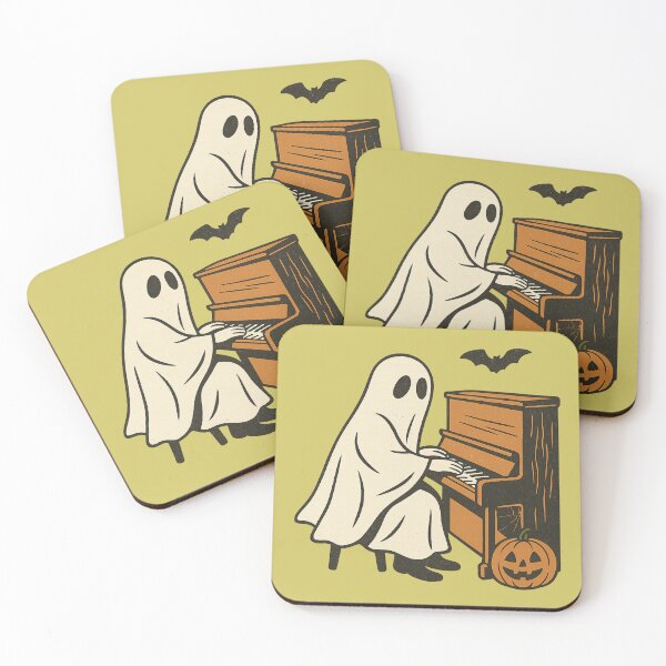 Item preview, Ghost Pianist – Retro 60s Halloween Musician Design designed and sold by Meandmyshop.