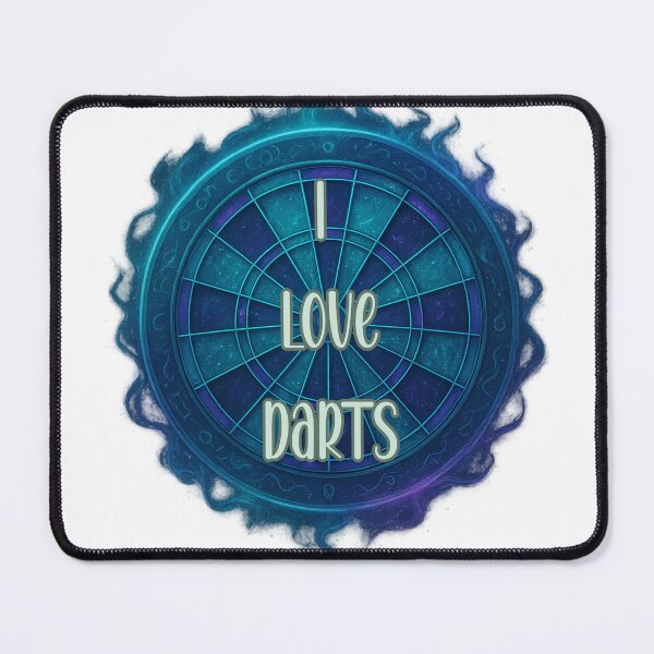 Artikelvorschau, I Love Darts – Mystic Neon Dartboard Design entworfen und verkauft von Ruhrpott-Design.