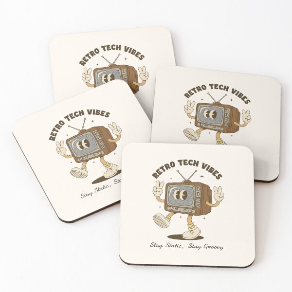 Item preview, Groovy Retro TV Cartoon – Stay Static, Stay Groovy designed and sold by HoopeStylee.