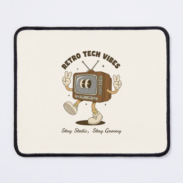 Item preview, Groovy Retro TV Cartoon – Stay Static, Stay Groovy designed and sold by HoopeStylee.