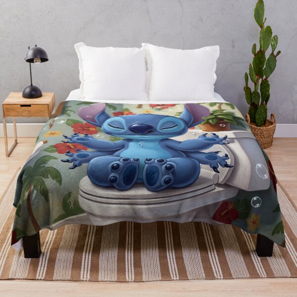 Item preview, Stitch sits on the toilet and meditates designed and sold by cloud lee.