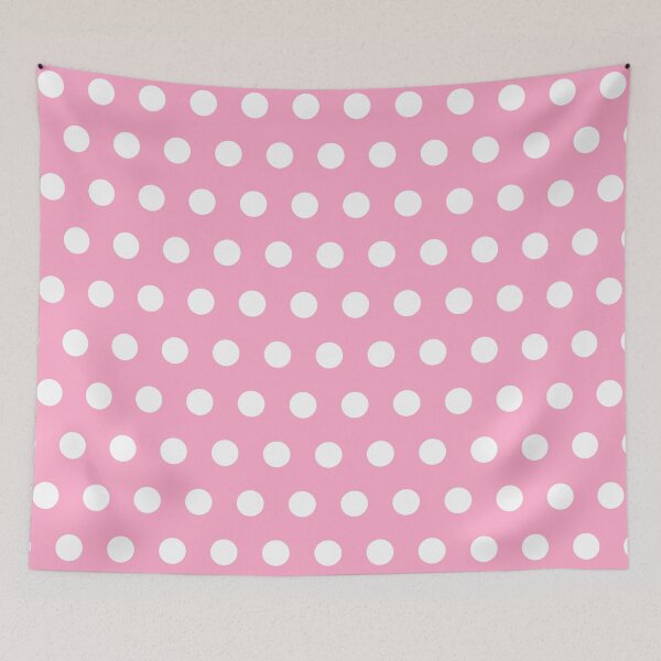 Item preview, Carnation Pink and White Polka Dots designed and sold by Jeallan Designs.