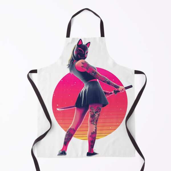 Item preview, Kitsune Warrior Neon Samurai Girl designed and sold by Oni-Pixels.