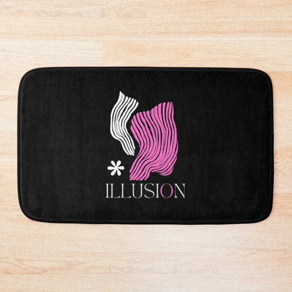 Item preview, “ILLUSION” Minimalist Woman Silhouette – Grey, White & Pink Design designed and sold by ShadeScapeArt.
