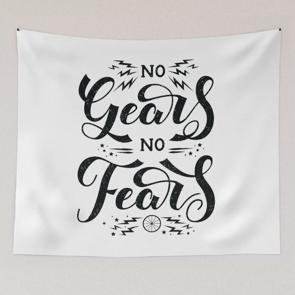 Item preview, No Gears, No Fears designed and sold by Ruby The Illustrator.