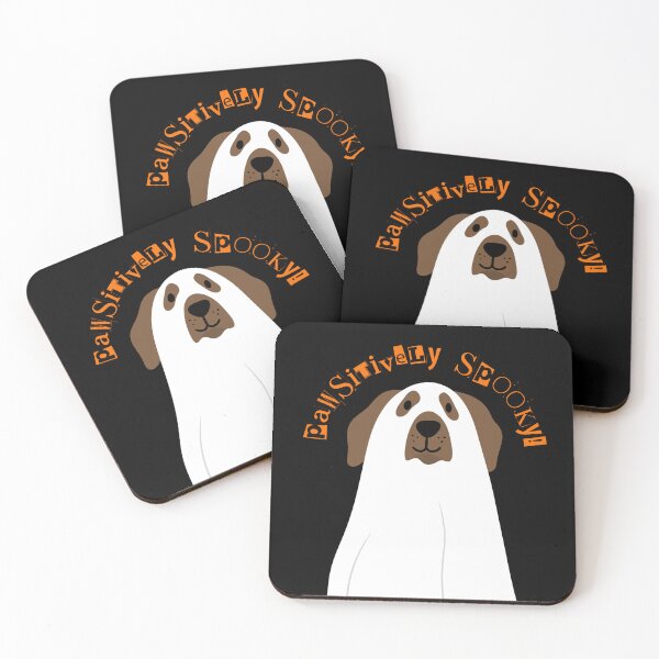 Item preview, "Pawsitively Spooky!" Dog Ghost Costume Fun designed and sold by Leaf & Layer.