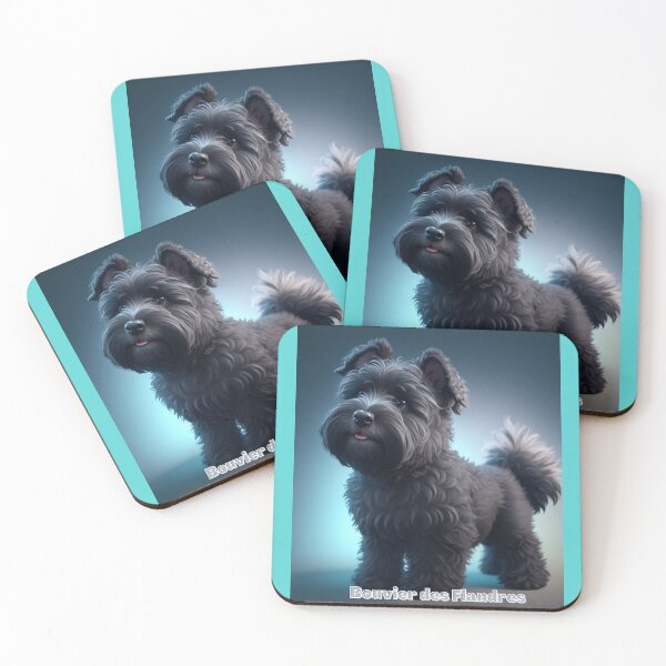 Item preview, Cute Bouvier des Flandres Dog Looking Friendly and Adorable designed and sold by KJ-Books.