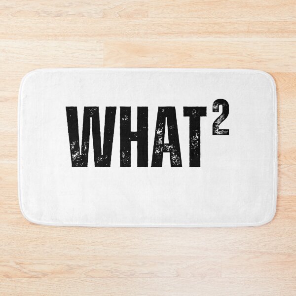 Item preview, What What - What2 - What Squared Worn Look Black Letters designed and sold by GFamilyC.