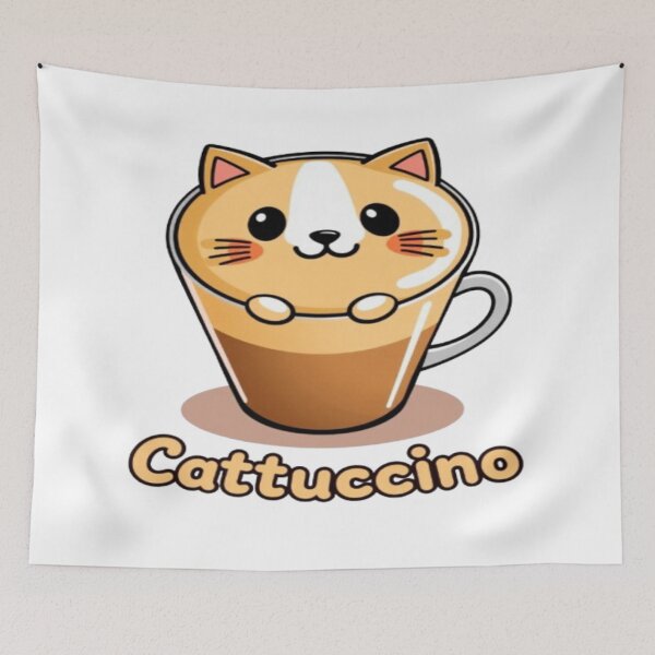 Item preview, Cattuccino – Cute Cat Latte Art Design designed and sold by CMdigit.