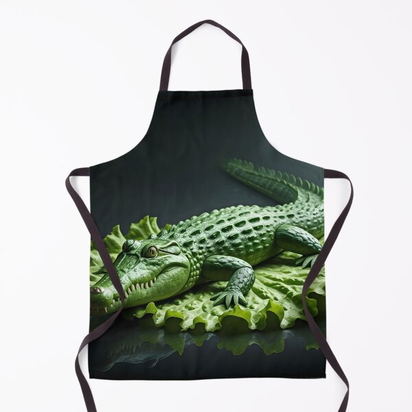 Item preview, Cucumber Crocodile – Playful Veggie Art designed and sold by PawPrintedArt.