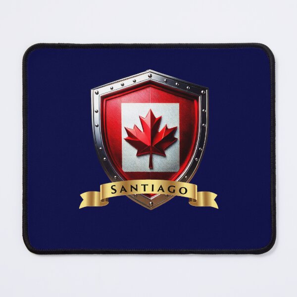 Item preview, Santiago Family Canada Shield, Maple Leaf Heraldry Crest designed and sold by Highlandkings.