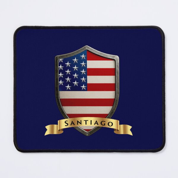 Item preview, Santiago Family USA Shield, Stars & Stripes Heritage Crest designed and sold by Highlandkings.