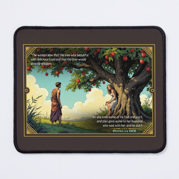Item preview, Adam and Eve Under the Tree – Genesis 3:6 designed and sold by DesignsByMom.