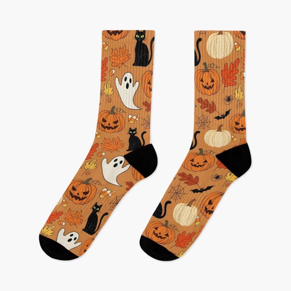 Item preview, Halloween Ghosts, Cats, Pumpkins & Candy Corn Pattern  designed and sold by Project X Design.