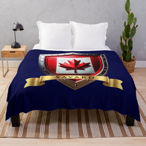 Item preview, Savard Family Canada Shield, Maple Leaf Heraldry Crest designed and sold by Highlandkings.