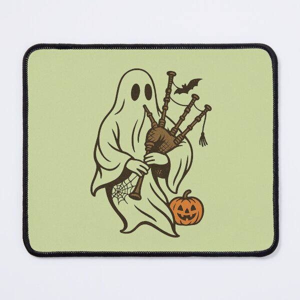 Item preview, Ghost Bagpiper Halloween Musician Design designed and sold by Meandmyshop.