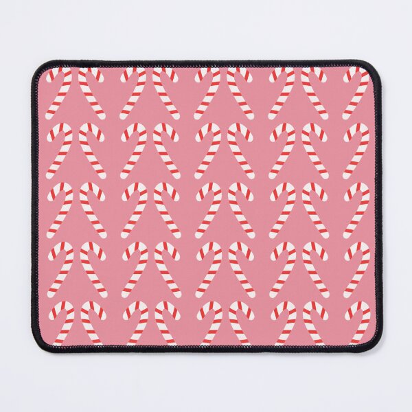 Item preview, pink candy canes hearts pattern designed and sold by winterpumpkin.